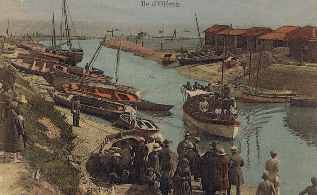 huitre et bateaux de pche   OLERON